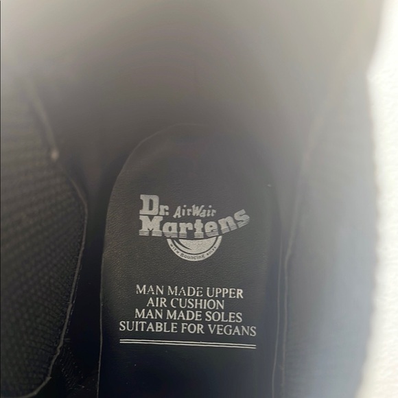 Dr. Martens Vegan Black Combat Boots Sz 5 women’s - Picture 6 of 7